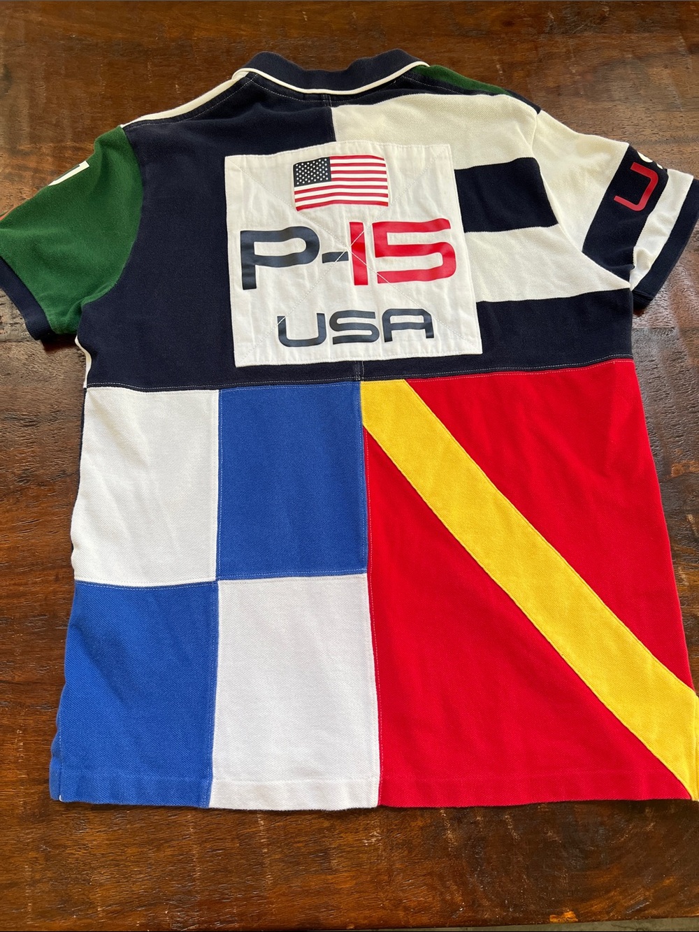 Polo Ralph Lauren "Open 65" Offshore Sailing Team Patchwork Polo Shirt Men's M - Picture 11 of 13